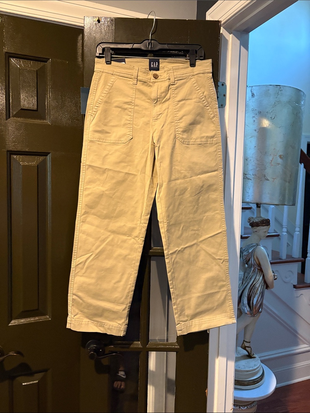 GAP Women's Khaki Straight-Leg Chinos